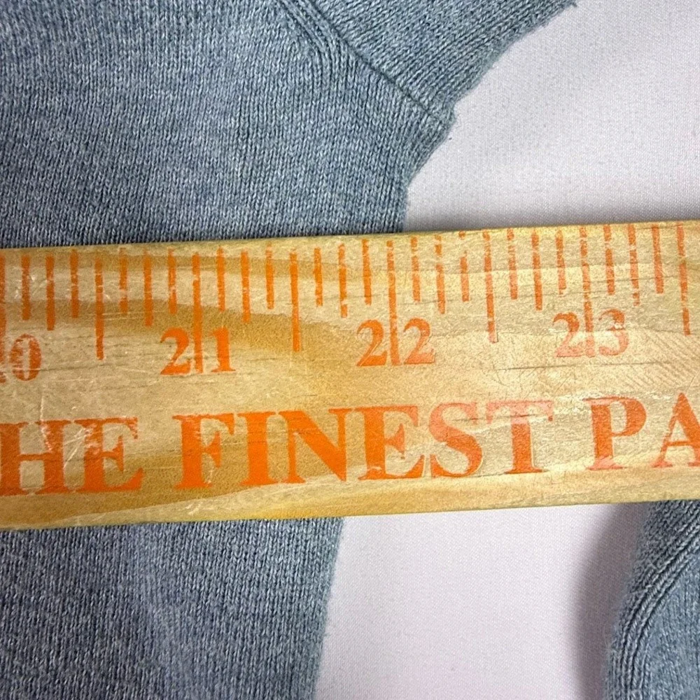 Vintage Polo Ralph Lauren Mens Light Blue V-Neck Pima Cotton Sweater Size M 90s
